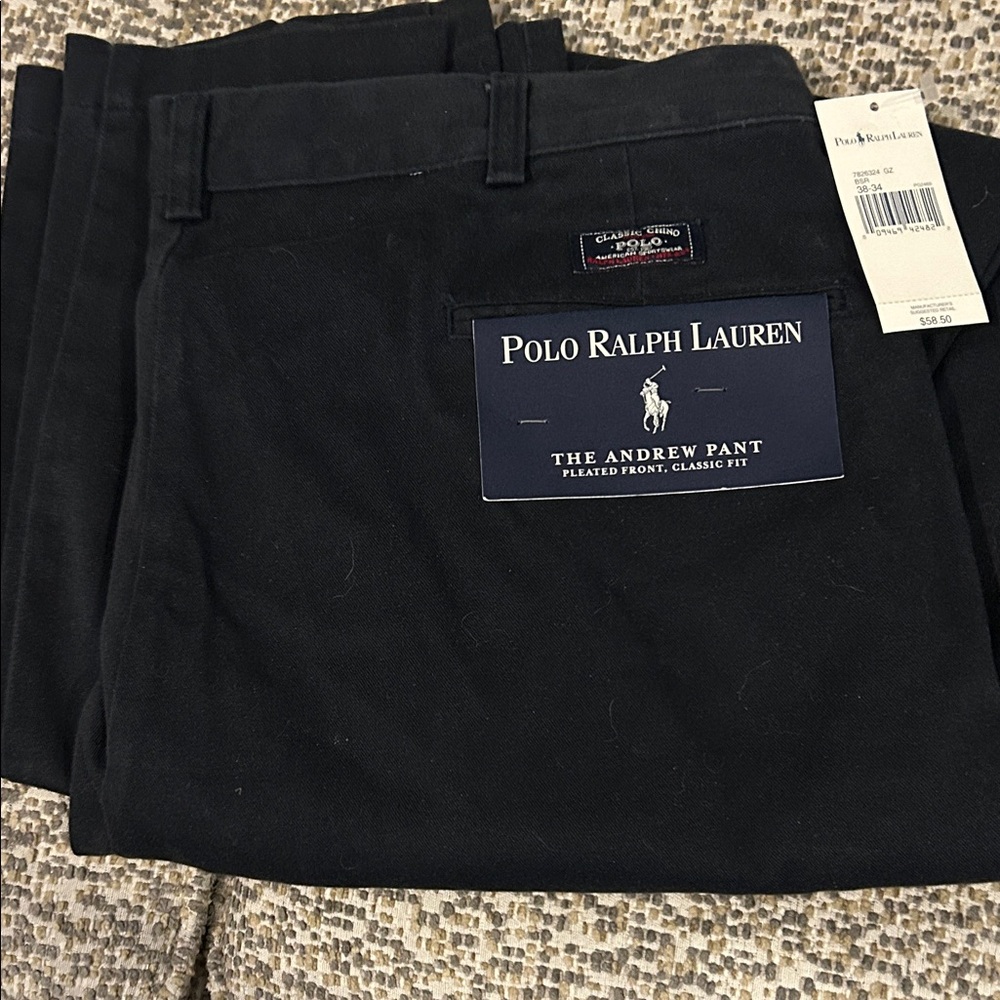 Polo by Ralph Lauren Men's Classic Black Chinos
